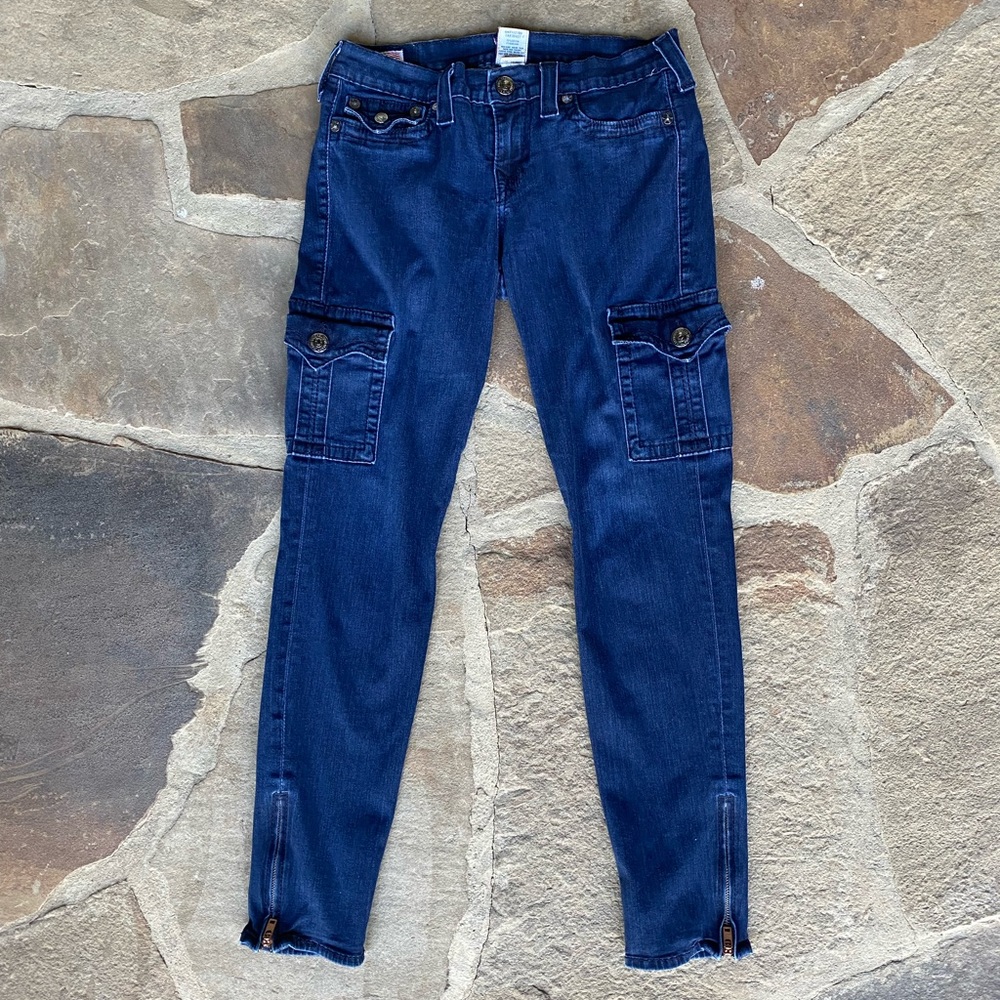 Women’s True Religion Krista skinny cargo jeans